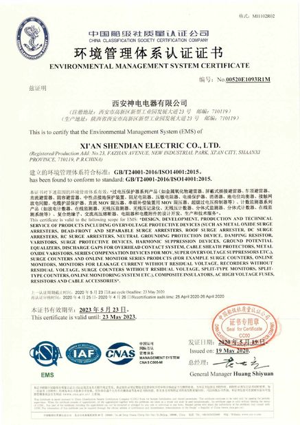 China Shendian Electric Co. Ltd Zertifizierungen